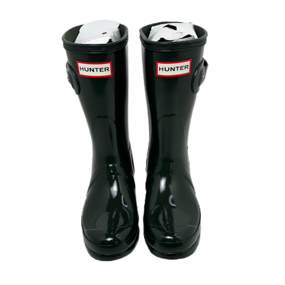 NEW HUNTER Short Rain Boot/GLOSS GREEN/SIZE 6 - Picture 3 of 11